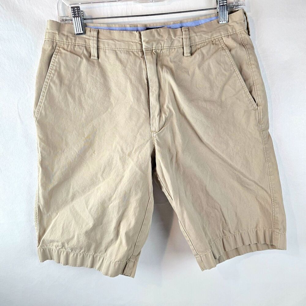J Crew Shorts Mens 30 Beige Chino Khaki Rivington Casual Preppy Basic Minimal